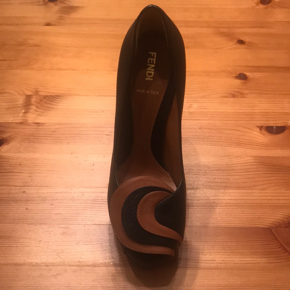 Fendi peep toe heels